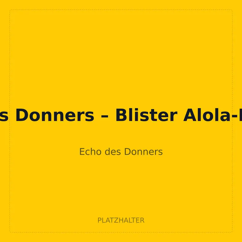 Echo des Donners – Blister Alola-Kokowei