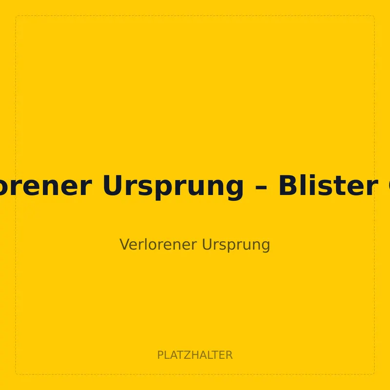 Verlorener Ursprung – Blister Case