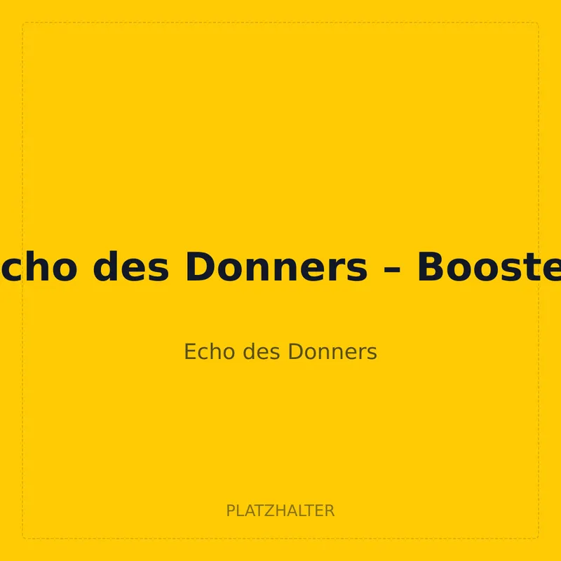 Echo des Donners – Booster
