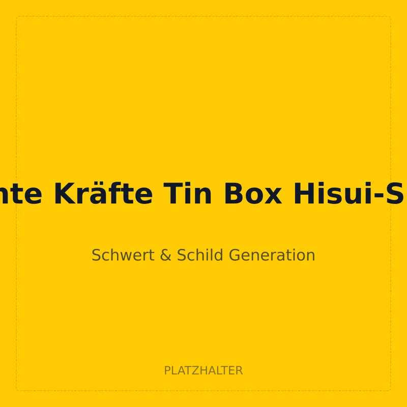 Divergente Kräfte Tin Box Hisui-Silvarro V