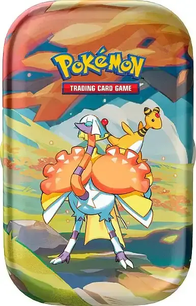 Farbenfrohes Paldea Mini Tin Psiopatra & Ampharos