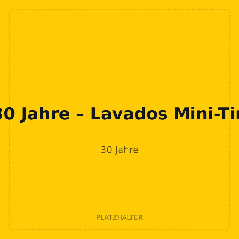 30 Jahre – Lavados Mini-Tin