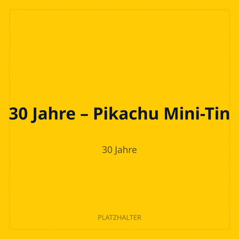 30 Jahre – Pikachu Mini-Tin