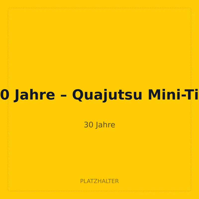 30 Jahre – Quajutsu Mini-Tin