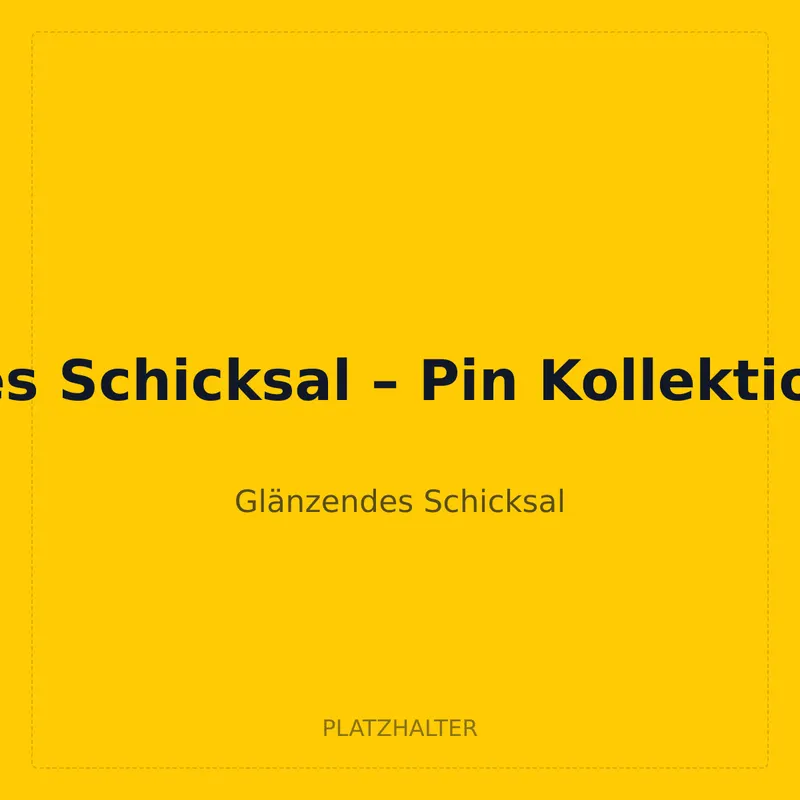 Glänzendes Schicksal – Pin Kollektion Scoppel