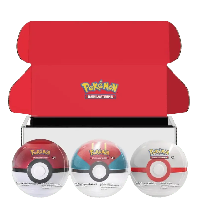 Pokeball Tin Bundle (Pokéball, Köderball & Premierball)