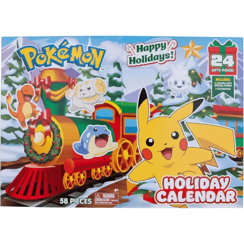 Pokémon Battle Figure Adventskalender 2024 mit 24 Pokémon Figuren inklusive Zubehör