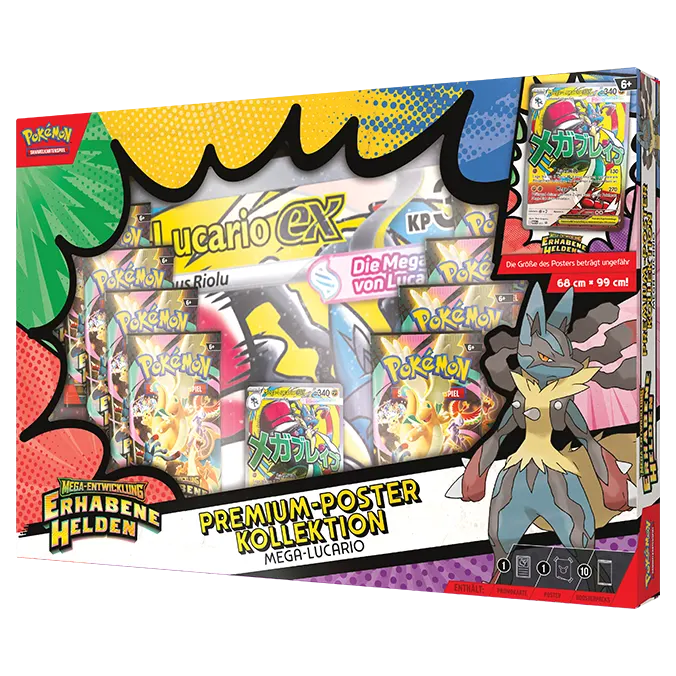 Erhabene Helden – Mega-Lucario Poster-Kollektion
