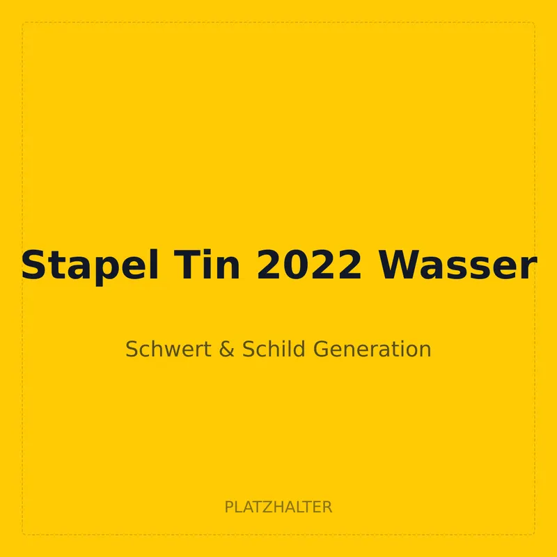 Stapel Tin 2022 Wasser