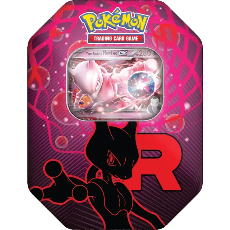 Team Rocket Tin Box Mewtu Herbst 2025
