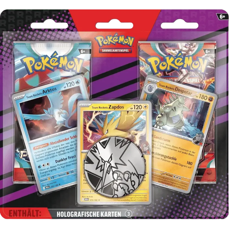 Team Rockets Arktos Zapdos Despotar 2er Blister