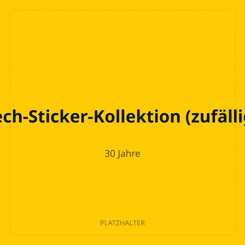 30 Jahre – Tech-Sticker-Kollektion (zufällige Variante)
