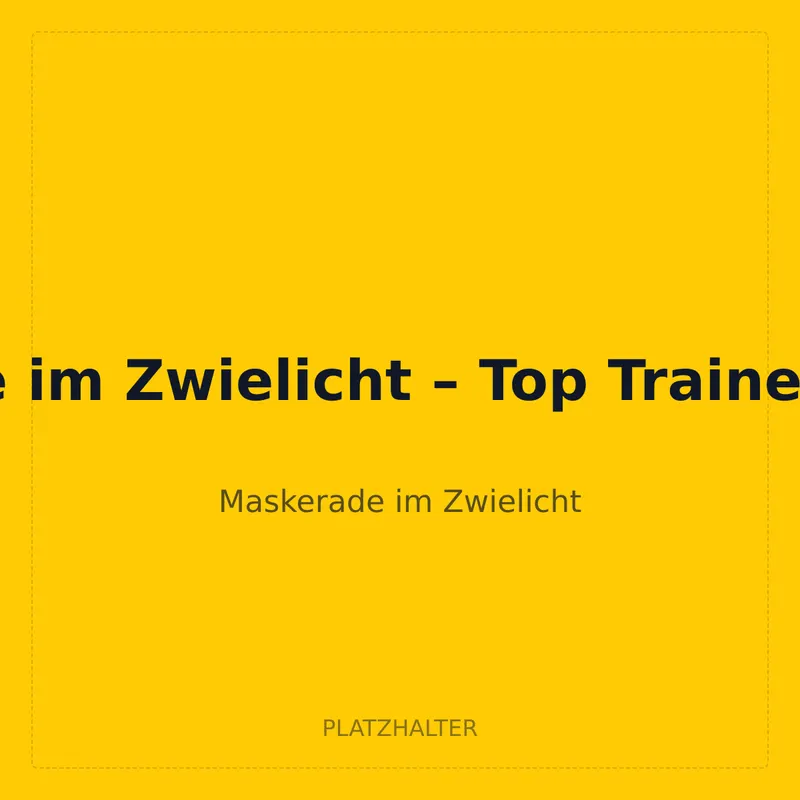 Maskerade im Zwielicht – Top Trainer Box Case
