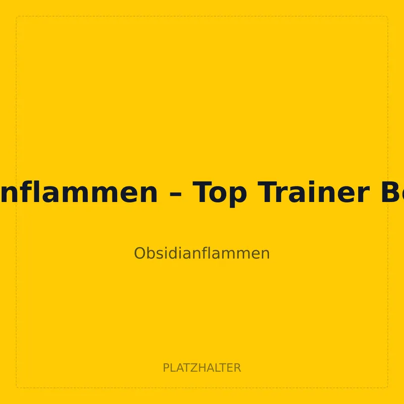 Obsidianflammen – Top Trainer Box Case