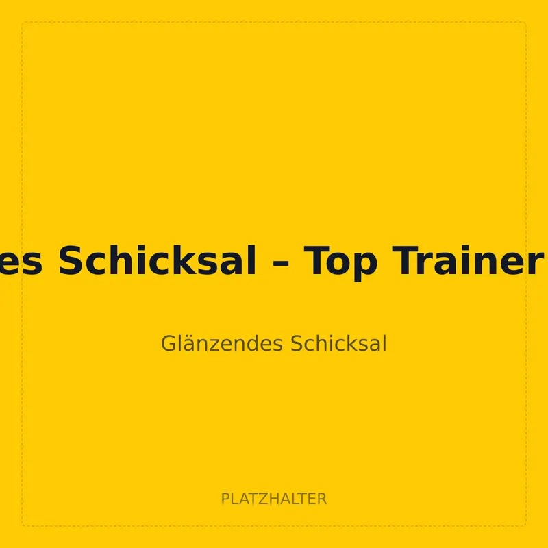 Glänzendes Schicksal – Top Trainer Box Case