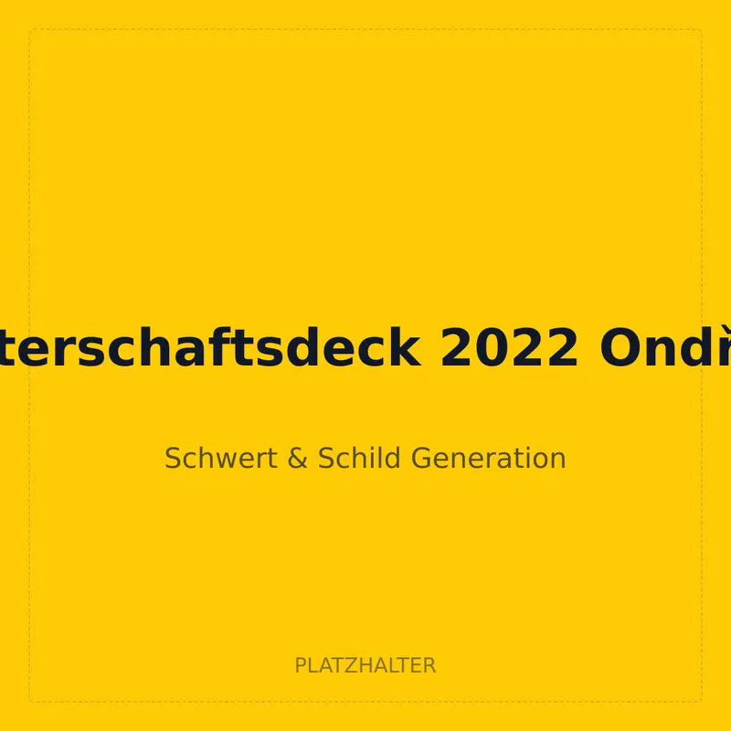 Weltmeisterschaftsdeck 2022 Ondřej Škubal