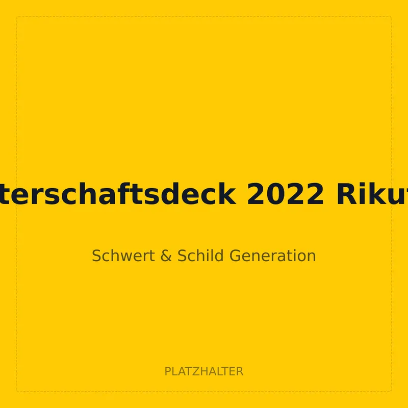 Weltmeisterschaftsdeck 2022 Rikuto Ohashi