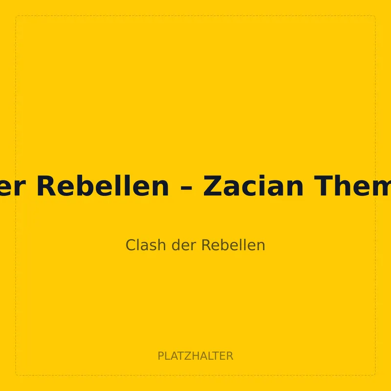 Clash der Rebellen – Zacian Themendeck